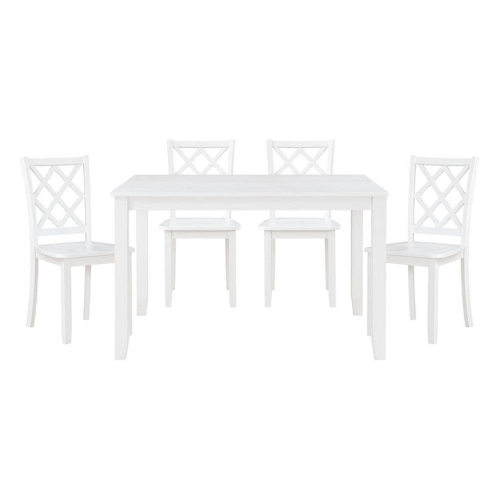 Homelegance  - Astoria 5-Piece Pack Dinette Set - 5892WT  view 3