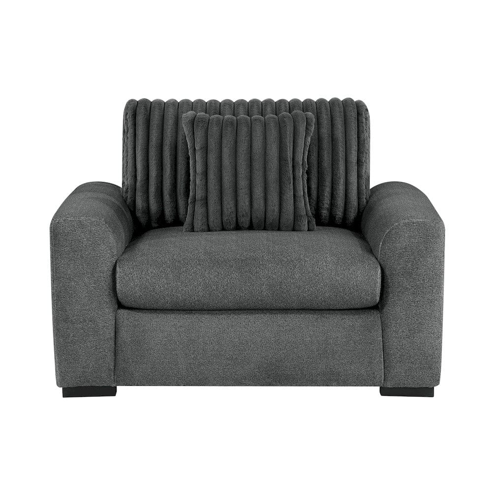 Homelegance  - Athena Chair in Dark gray - 9720DGY-1  view 5