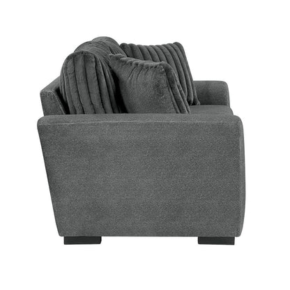 Homelegance  - Athena Love Seat in Dark gray - 9720DGY-2  view 3