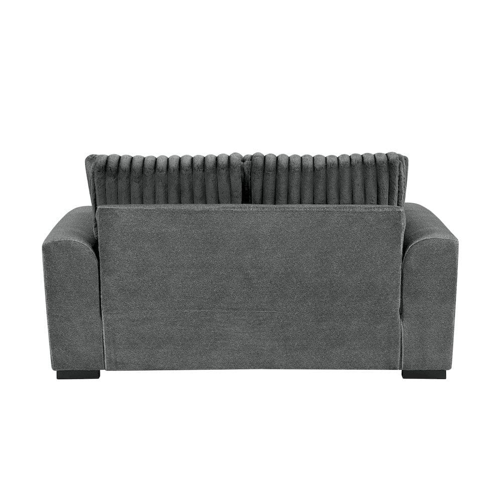 Homelegance  - Athena Love Seat in Dark gray - 9720DGY-2  view 4
