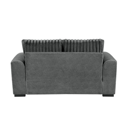 Homelegance  - Athena Love Seat in Dark gray - 9720DGY-2  view 4