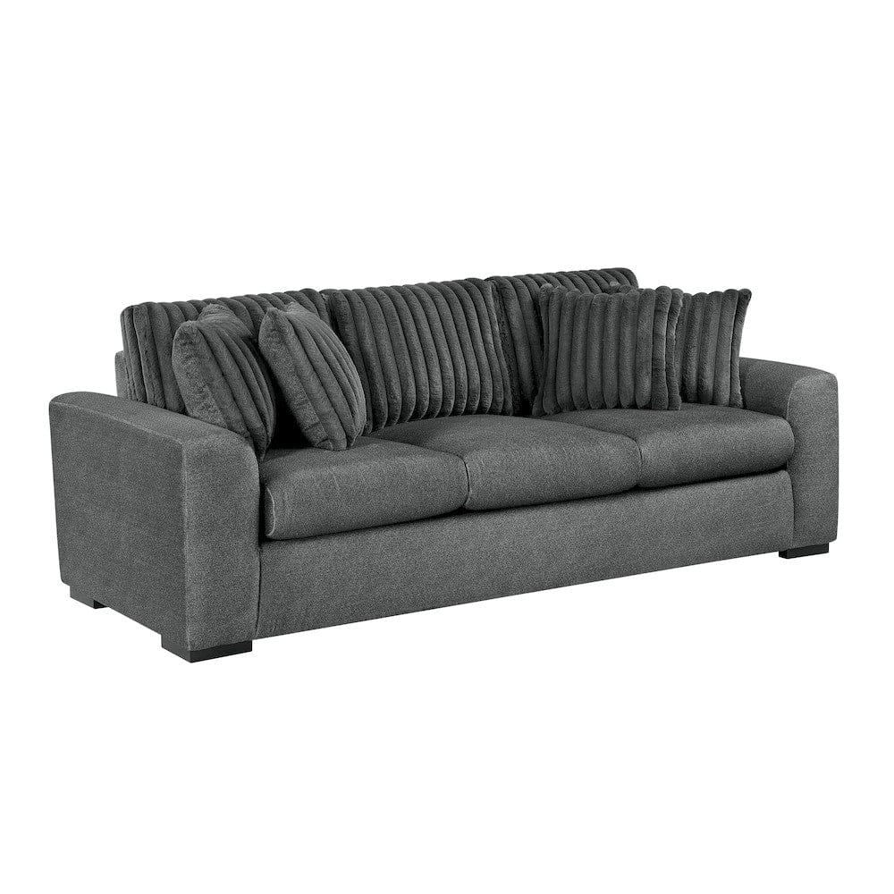 Homelegance  - Athena Sofa in Dark gray - 9720DGY-3  view 1