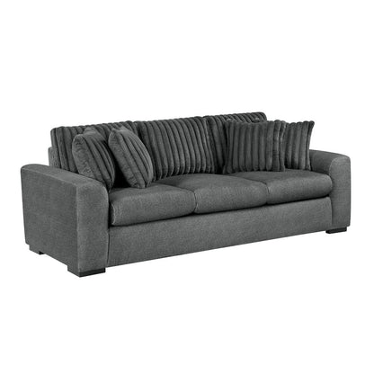 Homelegance  - Athena Sofa in Dark gray - 9720DGY-3  view 1