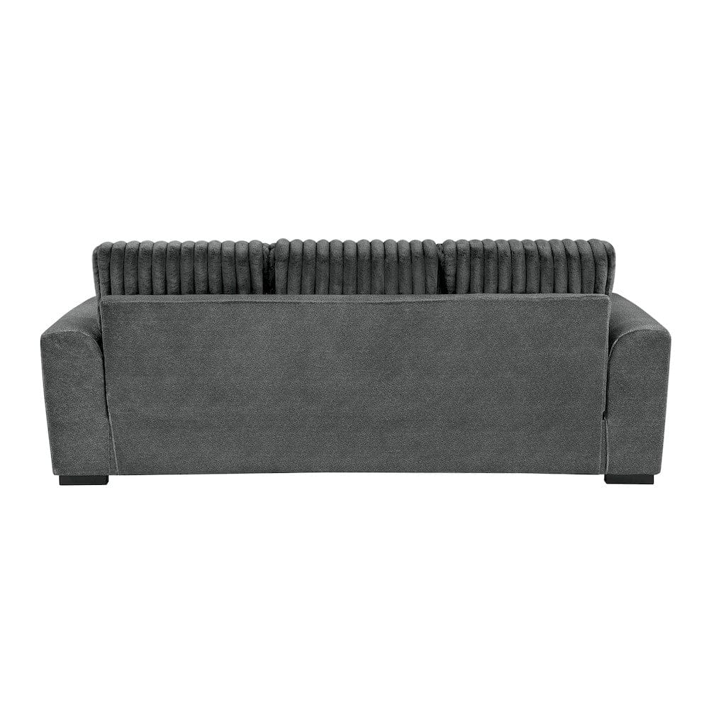 Homelegance  - Athena Sofa in Dark gray - 9720DGY-3  view 7