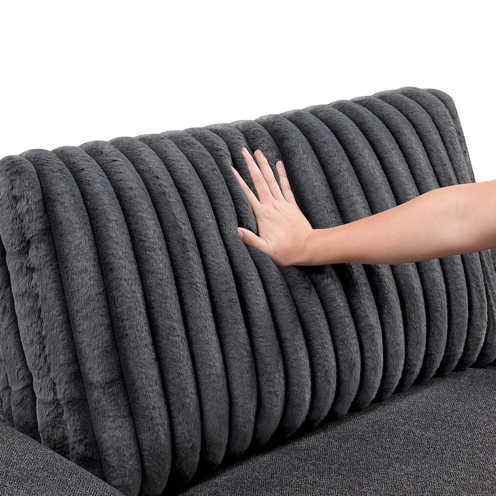 Homelegance  - Athena Sofa in Dark gray - 9720DGY-3  view 9