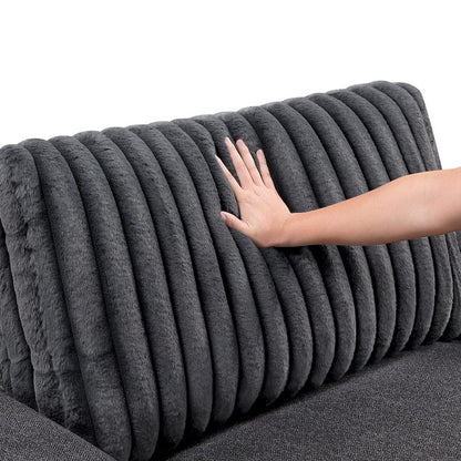 Homelegance  - Athena Sofa in Dark gray - 9720DGY-3  view 9