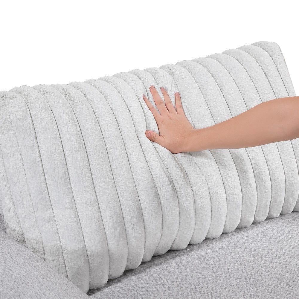 Homelegance  - Athena Sofa in Gray - 9720GRY-3  view 6