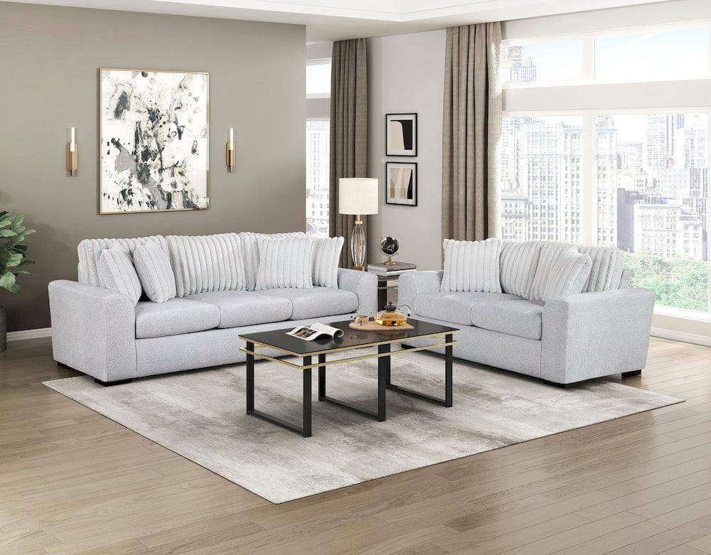 Homelegance  - Athena Sofa in Gray - 9720GRY-3  view 8