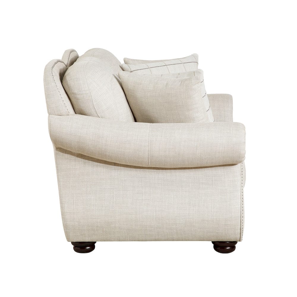 Homelegance  - Attleboro Love Seat in Beige - 9270FBE-2  view 4