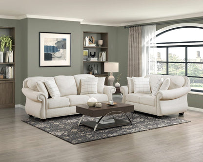 Homelegance  - Attleboro Love Seat in Beige - 9270FBE-2  view 6