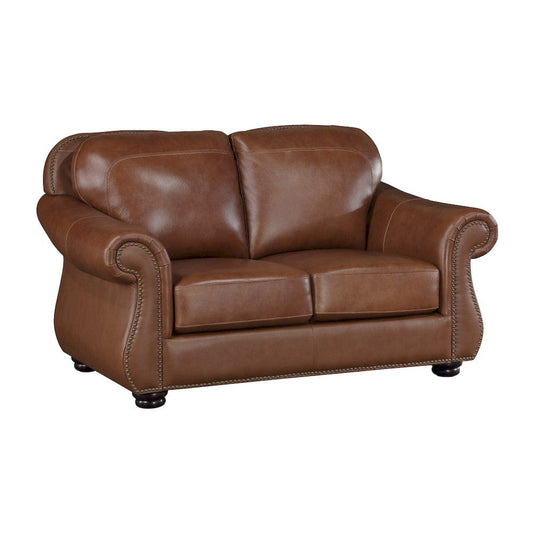 Homelegance  - Attleboro Love Seat in Camel brown - 9270BR-2  view 1