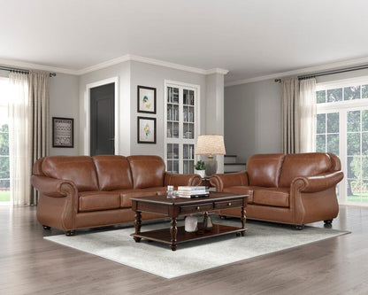 Homelegance  - Attleboro Love Seat in Camel brown - 9270BR-2  view 5