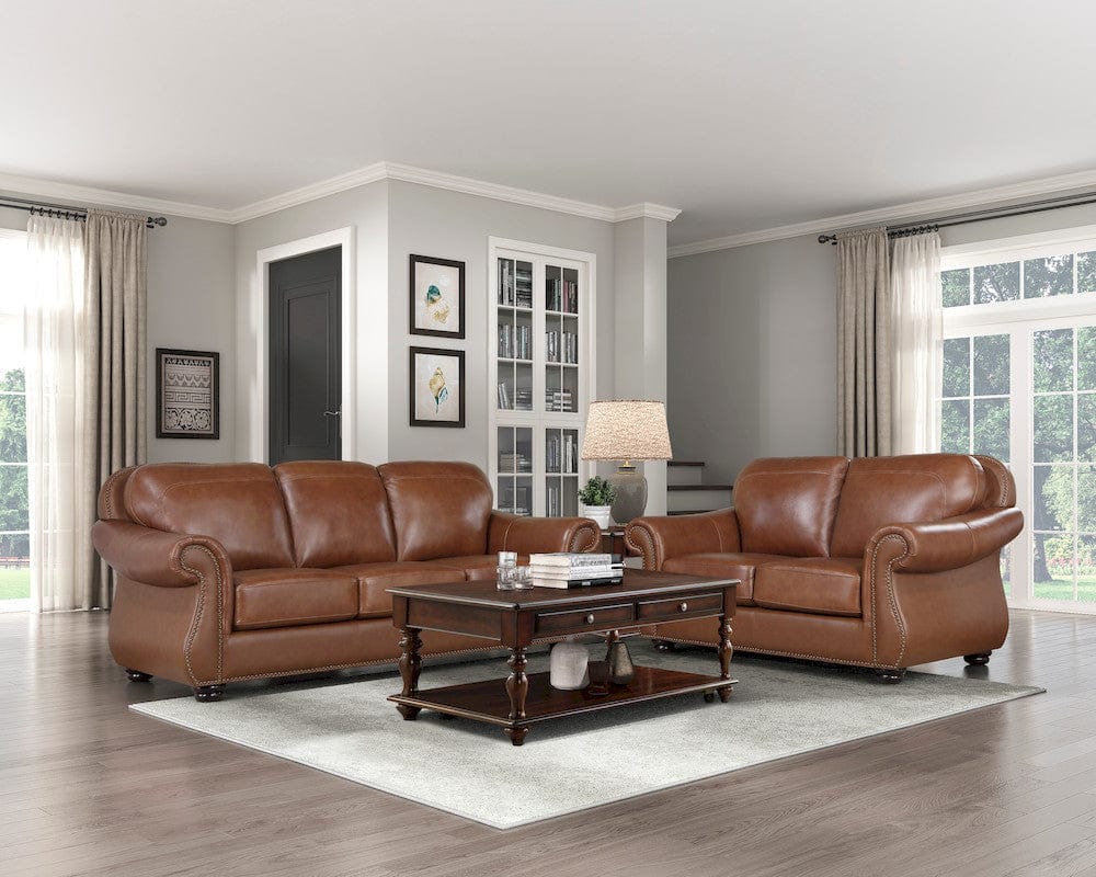 Homelegance  - Attleboro Sofa in Camel brown - 9270BR-3  view 4