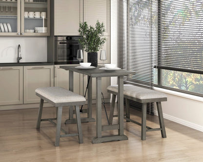 Homelegance  - Auburndale Counter Height Bench in Gray - 5685-24BH  view 4
