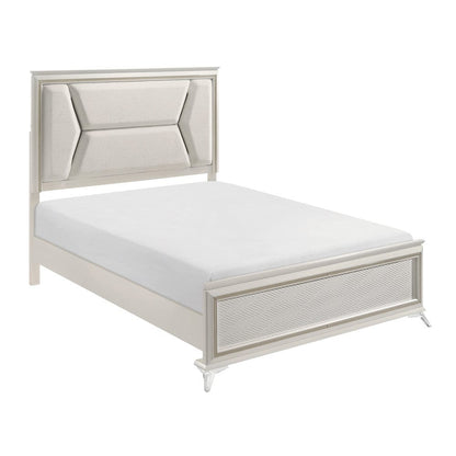 Homelegance  - Audra California King Bed in White - 1383K-1CKx  view 1