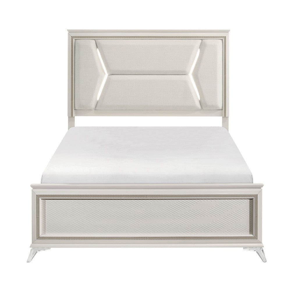 Homelegance  - Audra California King Bed in White - 1383K-1CKx  view 3