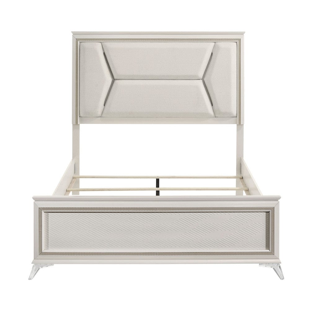 Homelegance  - Audra California King Bed in White - 1383K-1CKx  view 8