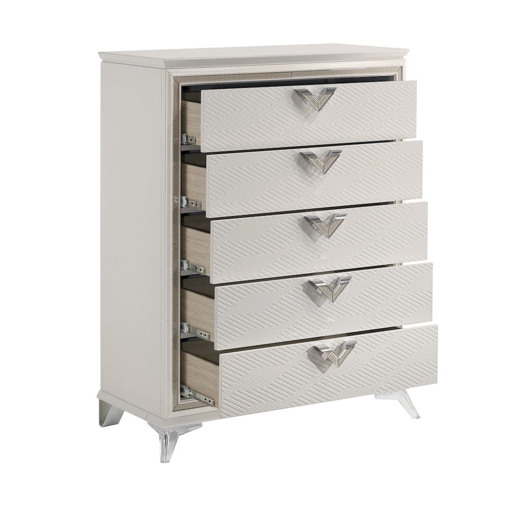 Homelegance  - Audra Chest in White - 1383-9  view 5