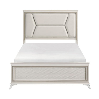 Homelegance  - Audra Eastern King Bed in White - 1383K-1EKx  view 6