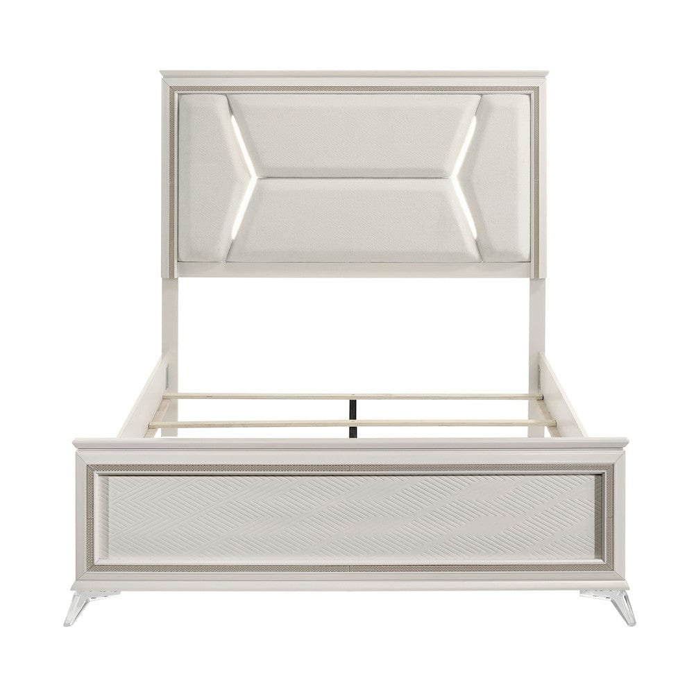 Homelegance  - Audra Eastern King Bed in White - 1383K-1EKx  view 10
