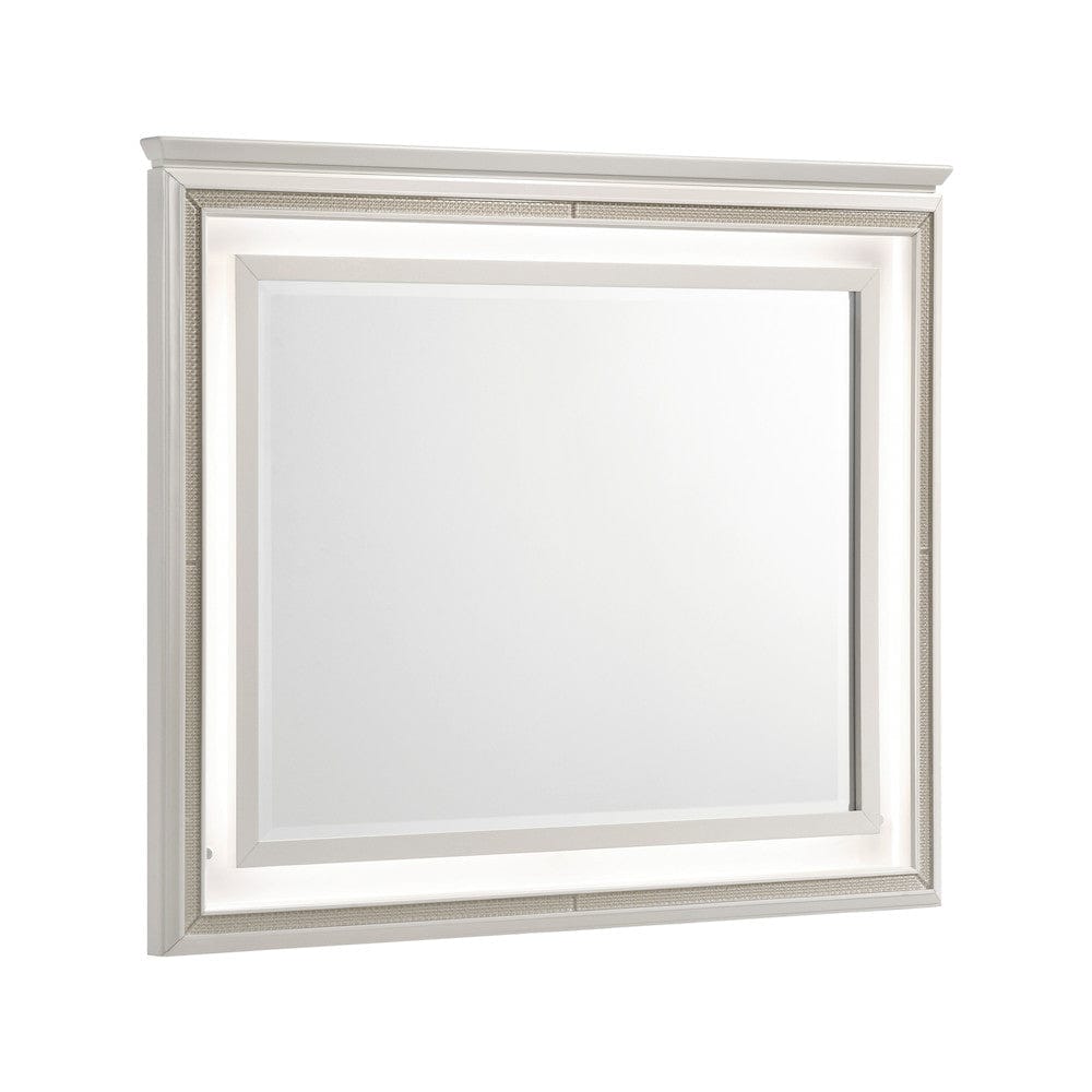 Homelegance  - Audra Mirror in White - 1383-6  view 1
