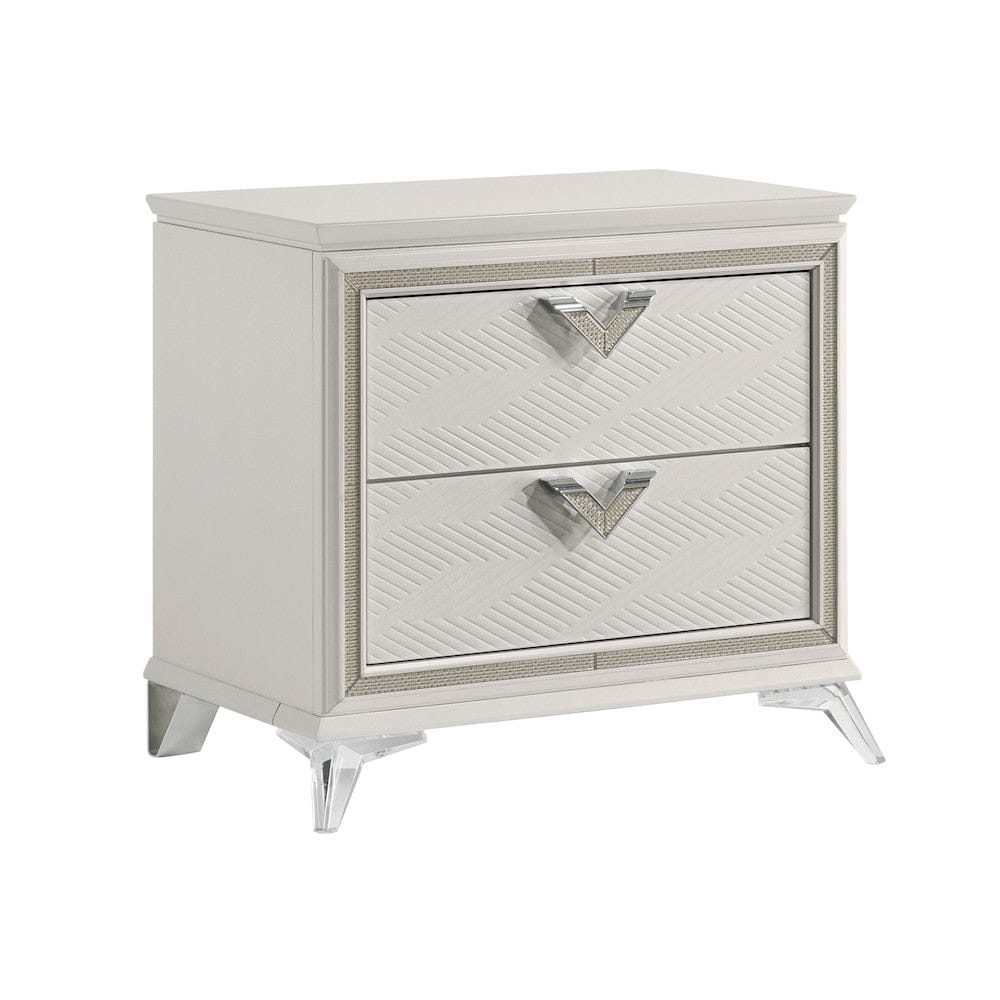 Homelegance  - Audra Night Stand in White - 1383-4  view 1