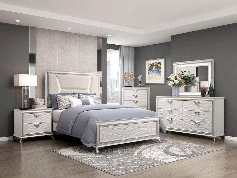 Homelegance  - Audra Night Stand in White - 1383-4  view 2