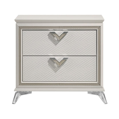 Homelegance  - Audra Night Stand in White - 1383-4  view 3