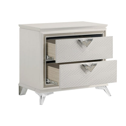 Homelegance  - Audra Night Stand in White - 1383-4  view 4