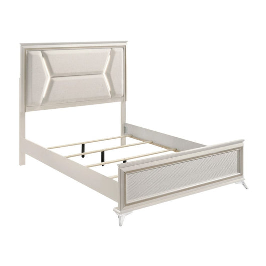 Homelegance  - Audra Queen Bed in White - 1383-1x  view 1
