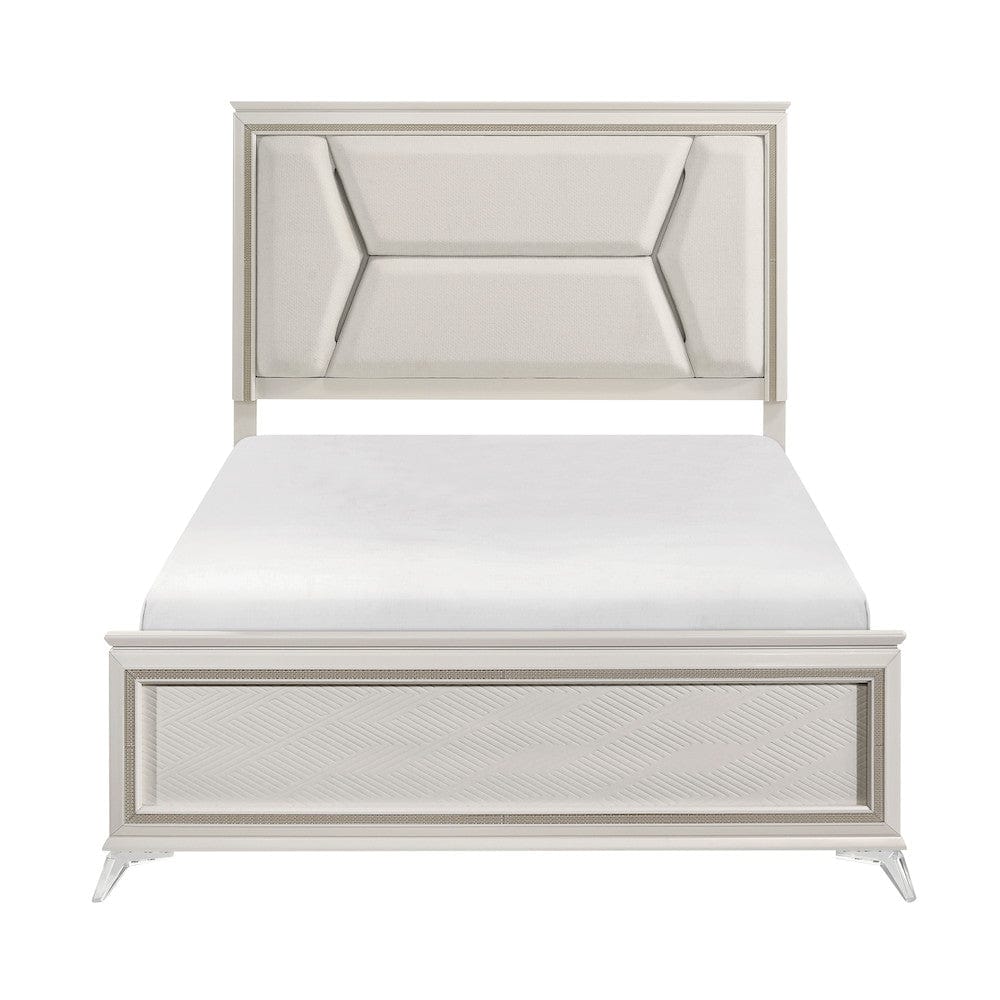 Homelegance  - Audra Queen Bed in White - 1383-1x  view 4
