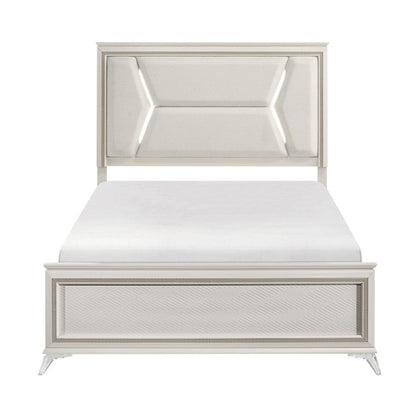 Homelegance  - Audra Queen Bed in White - 1383-1x  view 7