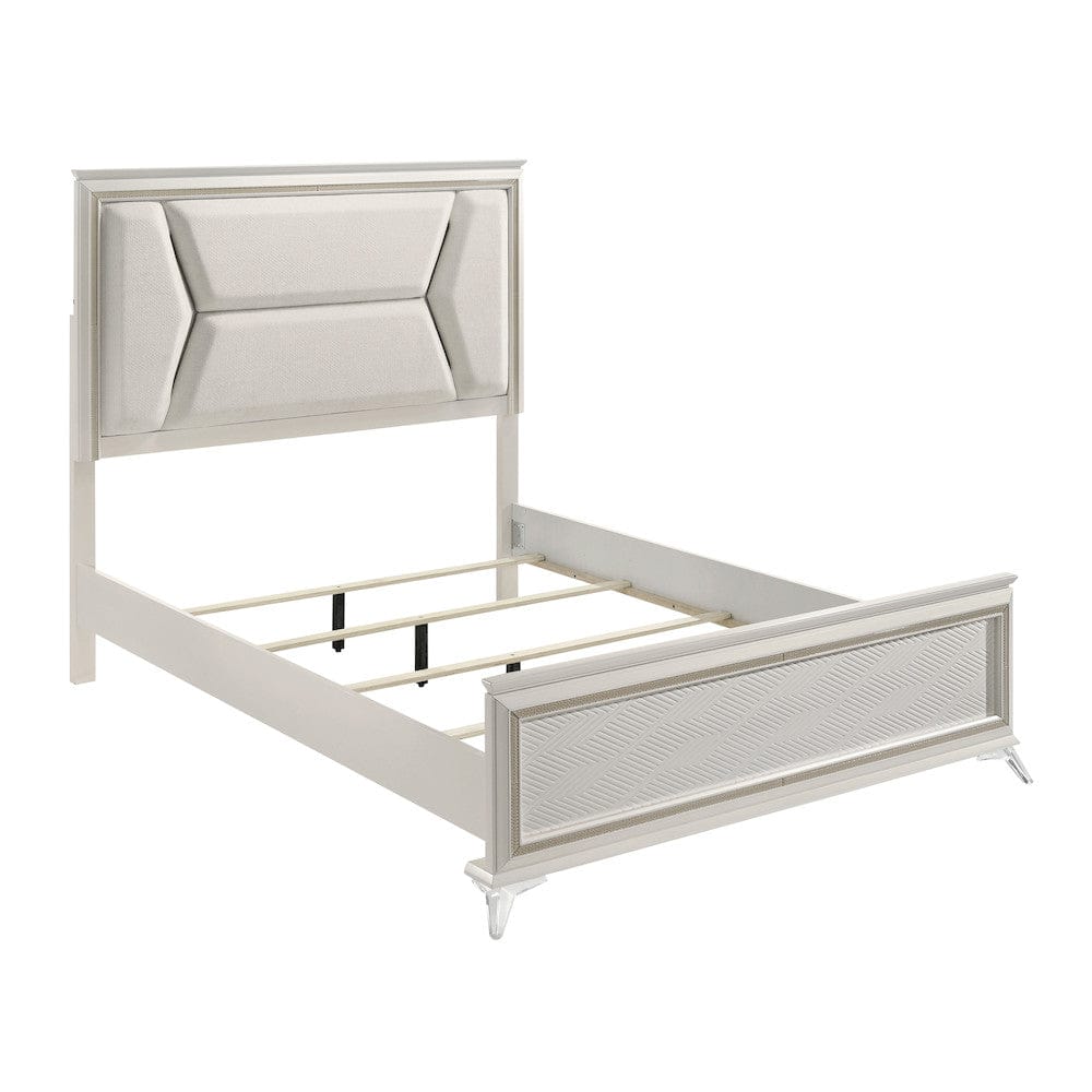 Homelegance  - Audra Queen Bed in White - 1383-1x  view 8