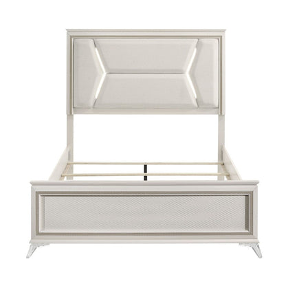 Homelegance  - Audra Queen Bed in White - 1383-1x  view 9