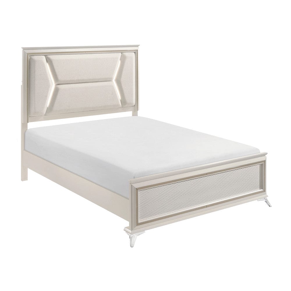 Homelegance  - Audra Queen Bed in White - 1383-1x  view 10