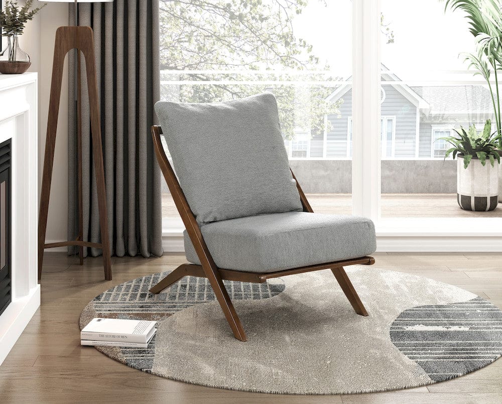 Homelegance  - Audrey Accent Chair in Gray - 1057GY-1  view 4