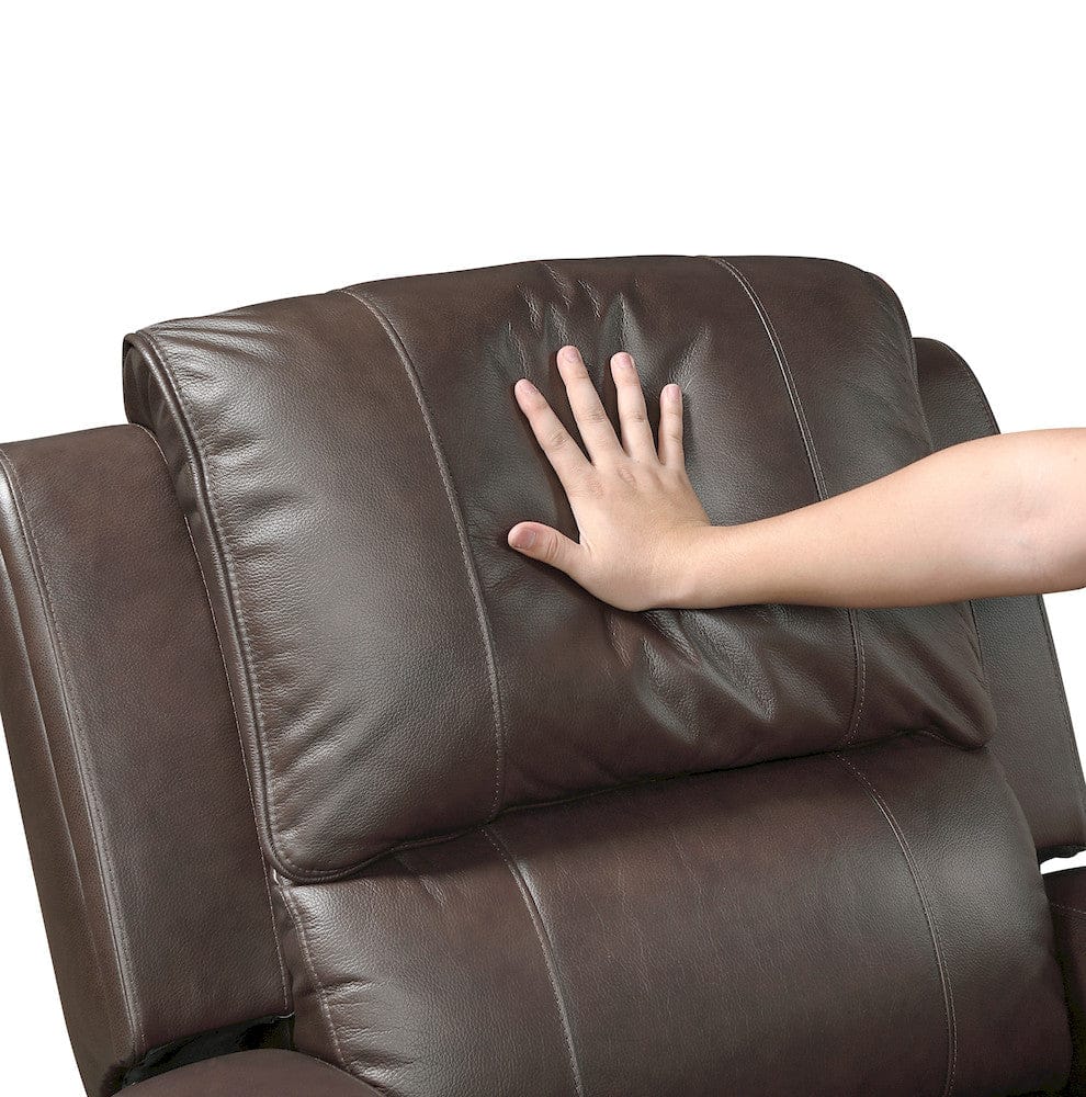 Homelegance  - Austin Double Reclining Love Seat W/ Center Console in Brown - 9735BRW-2  view 5