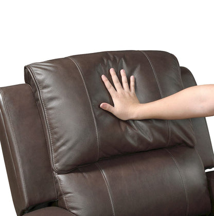Homelegance  - Austin Double Reclining Love Seat W/ Center Console in Brown - 9735BRW-2  view 5