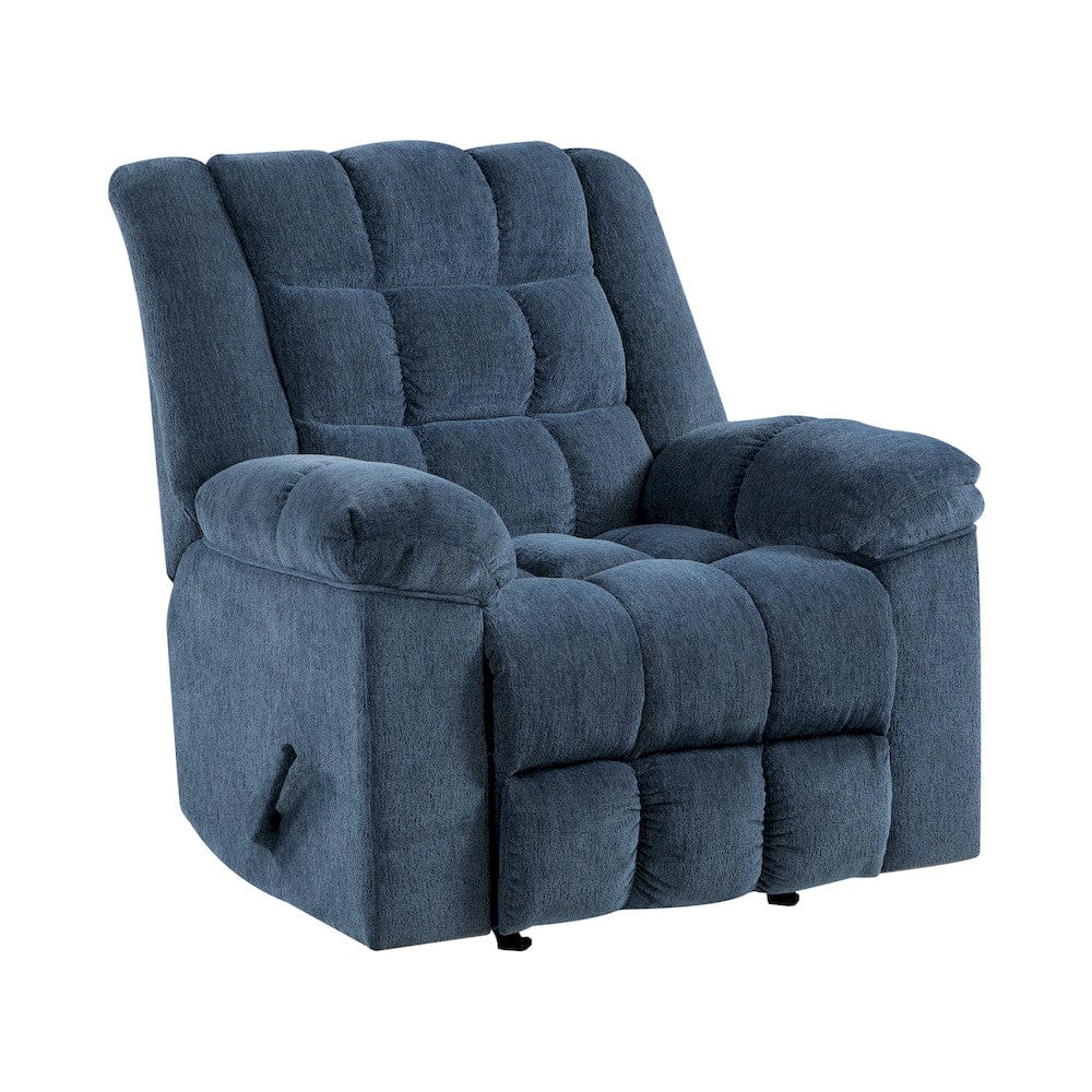 Homelegance  - Baldwin Rocker Reclining Chair in Blue - 9726BU-1  view 1