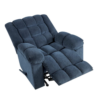 Homelegance  - Baldwin Rocker Reclining Chair in Blue - 9726BU-1  view 2