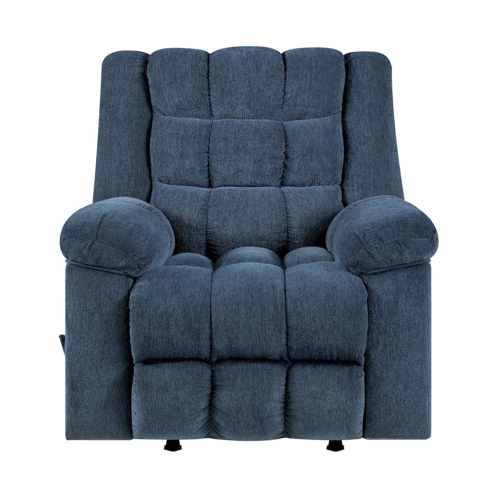 Homelegance  - Baldwin Rocker Reclining Chair in Blue - 9726BU-1  view 4