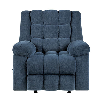 Homelegance  - Baldwin Rocker Reclining Chair in Blue - 9726BU-1  view 4
