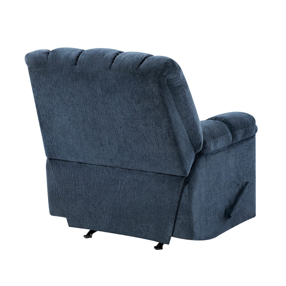 Homelegance  - Baldwin Rocker Reclining Chair in Blue - 9726BU-1  view 6
