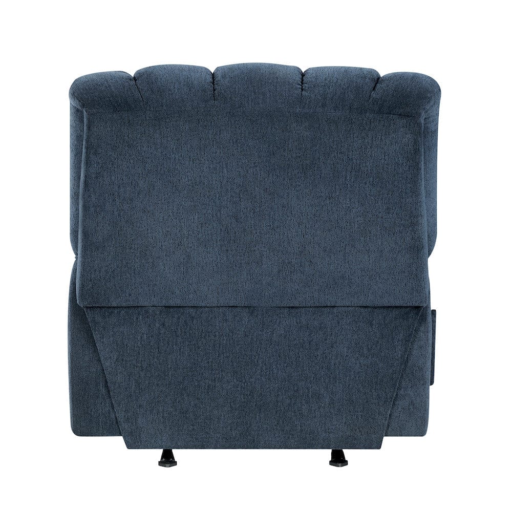 Homelegance  - Baldwin Rocker Reclining Chair in Blue - 9726BU-1  view 7