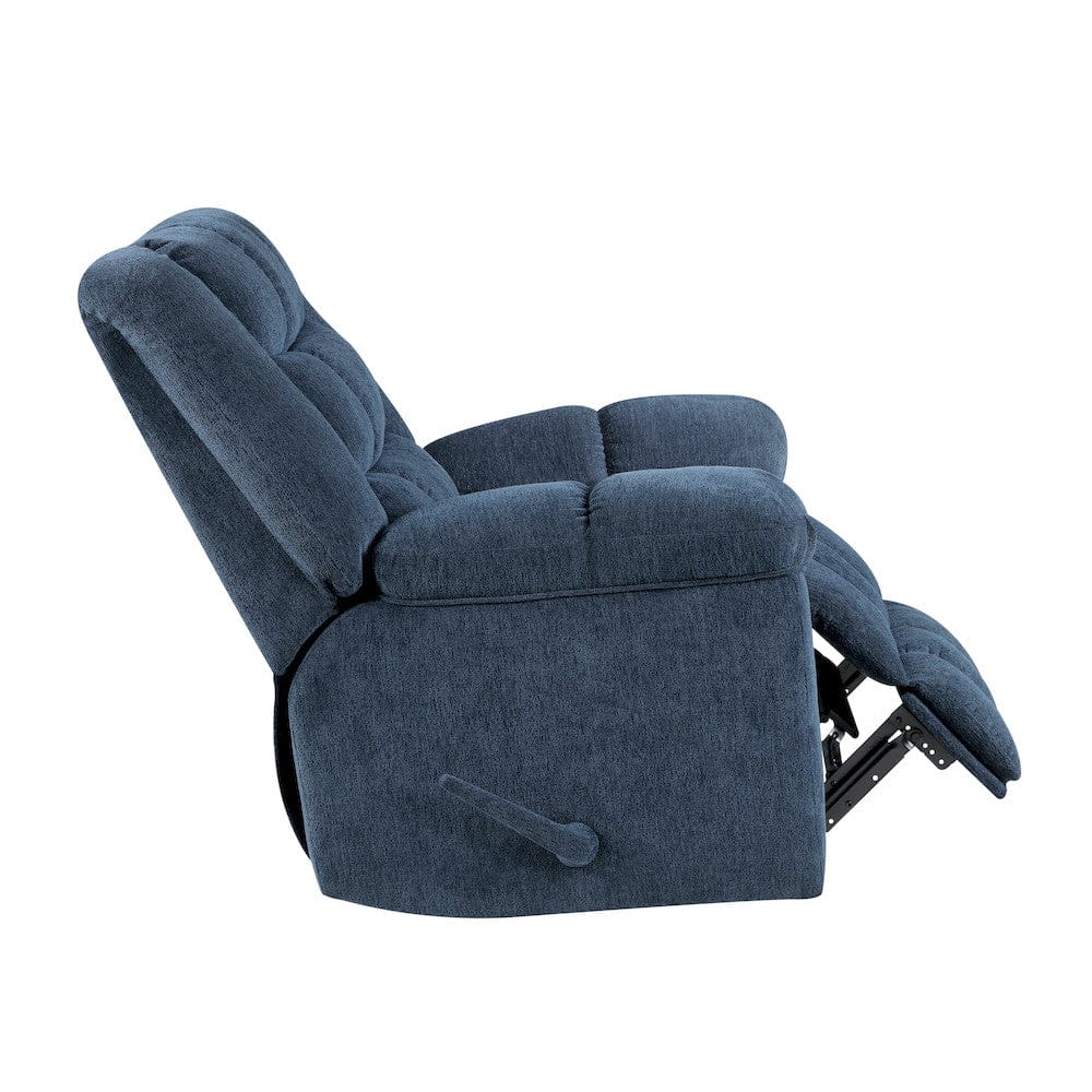 Homelegance  - Baldwin Rocker Reclining Chair in Blue - 9726BU-1  view 10