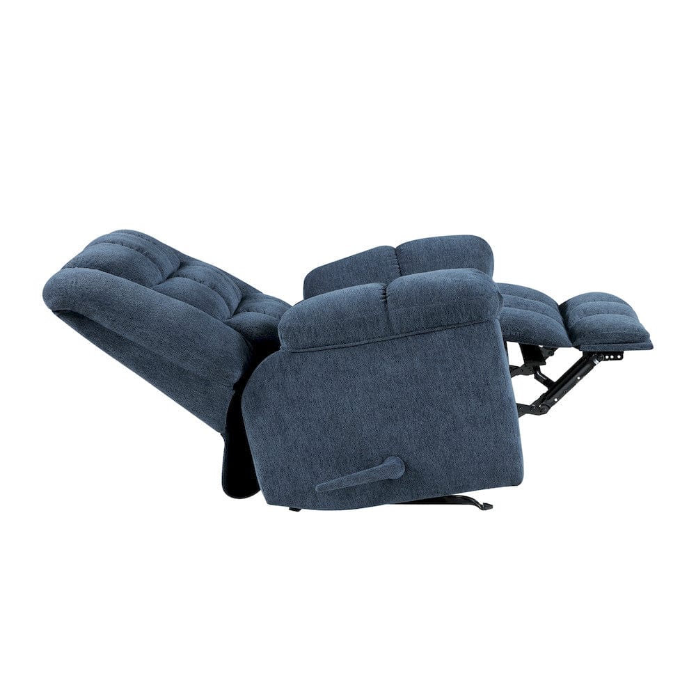 Homelegance  - Baldwin Rocker Reclining Chair in Blue - 9726BU-1  view 11