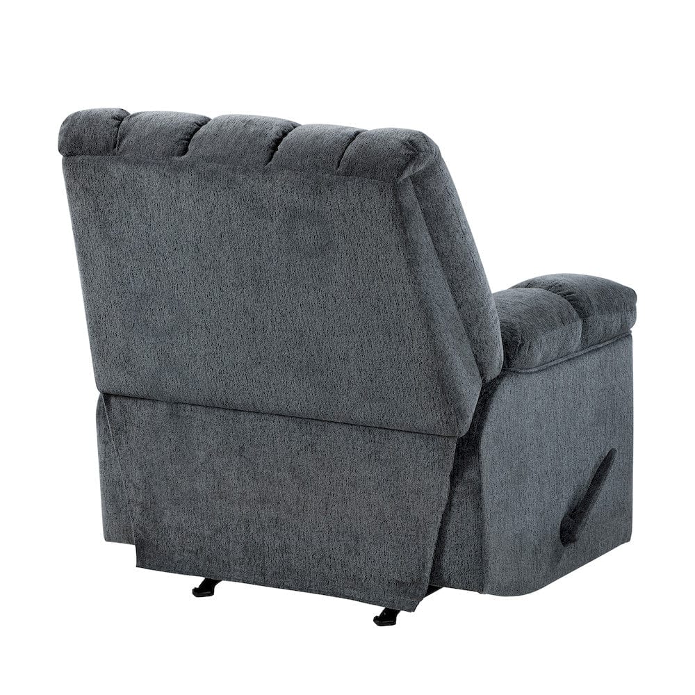 Homelegance  - Baldwin Rocker Reclining Chair in Gray - 9726DG-1  view 5