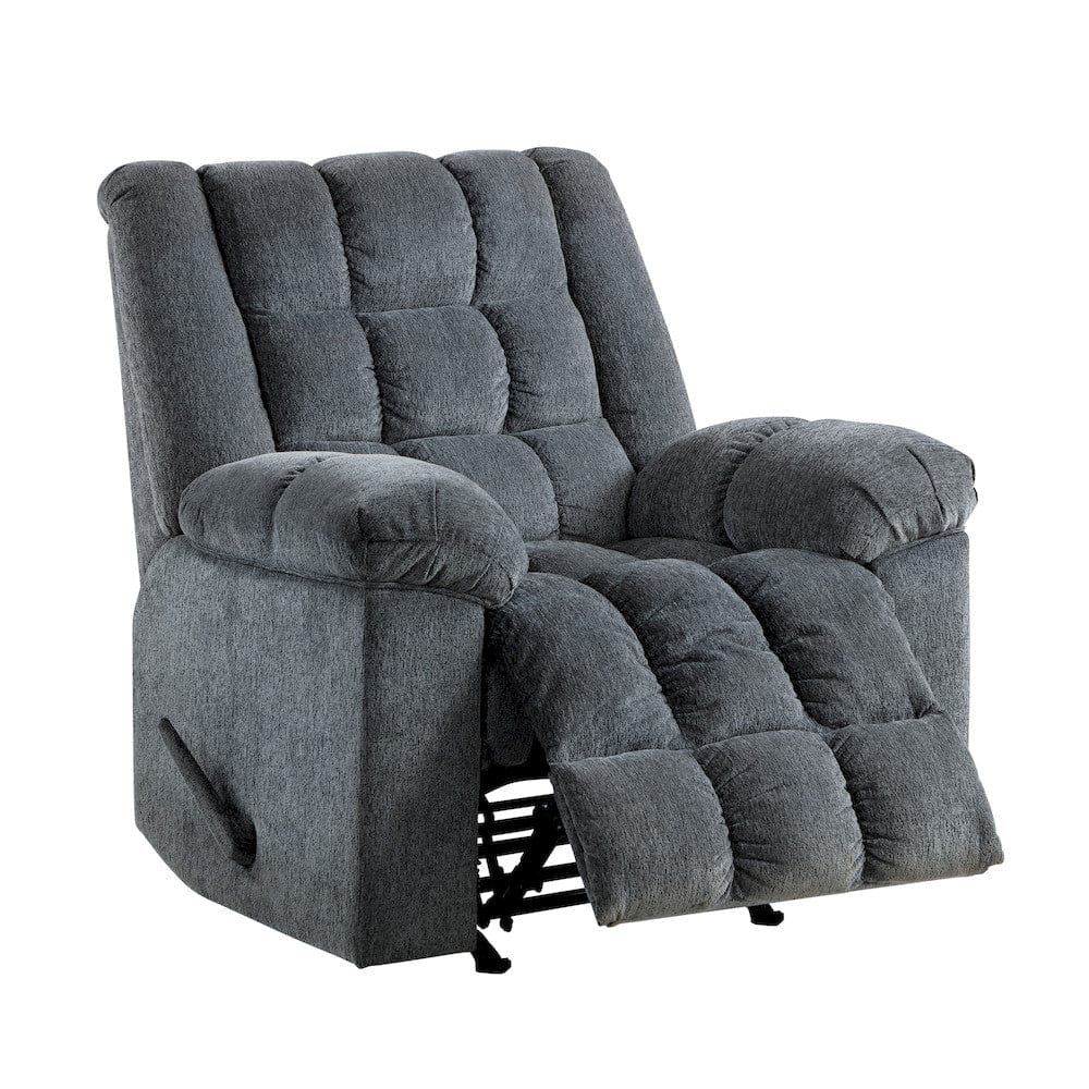 Homelegance  - Baldwin Rocker Reclining Chair in Gray - 9726DG-1  view 7