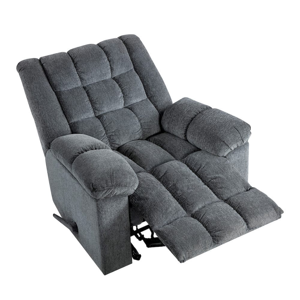 Homelegance  - Baldwin Rocker Reclining Chair in Gray - 9726DG-1  view 8