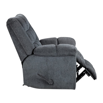 Homelegance  - Baldwin Rocker Reclining Chair in Gray - 9726DG-1  view 9
